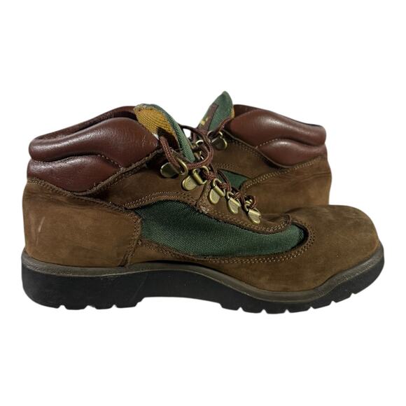Timberland Euro Hiker 16937 Junior Boots Youth 6M Brown Green Suede Leather - Picture 7 of 8